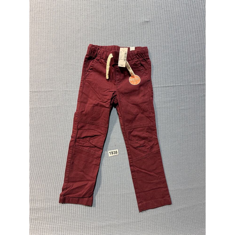 The Children's Place Stretch Fabric Pants Boys Sz 5 Red Brand New